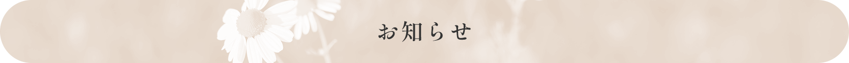 お知らせ